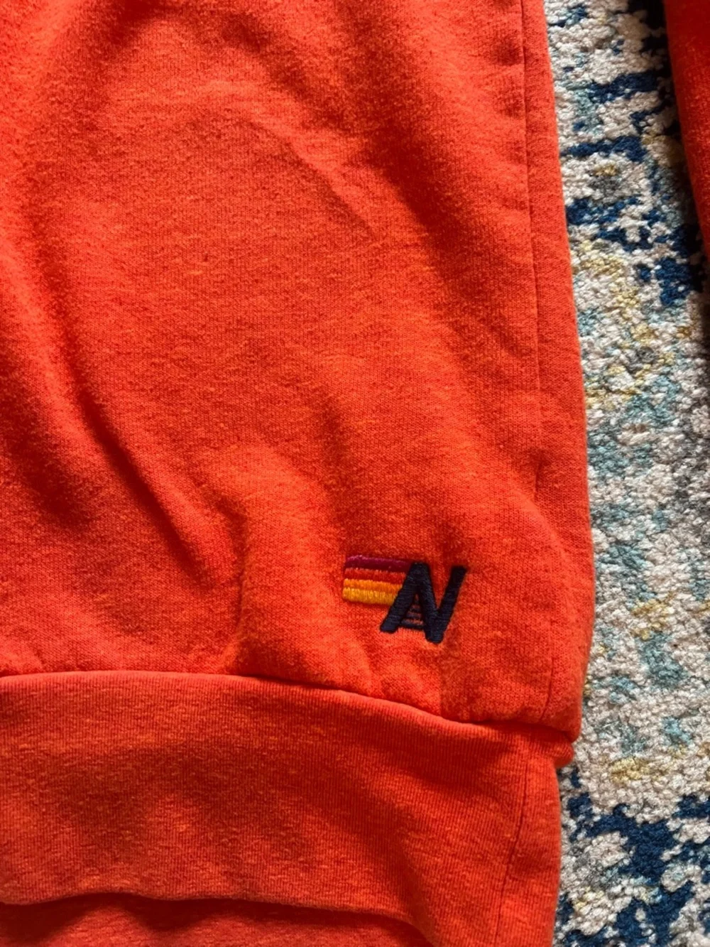 Aviator Nation Orange 5 Stripe sweatshirt - Picture 3 of 3